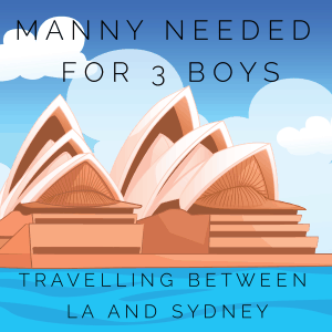 Manny Needed for 3 boys Traveling