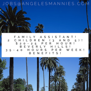 Full time nanny needed in beverly hills childcare angeles mannies staffing manny needed los angeles high profile professional family educated