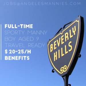 Beverly Hills Manny Angeles Mannies Male Los Angeles Educated Professional Childcare Sign Elite staffing agency