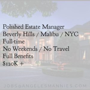 Beverly Hill Estate Manager
